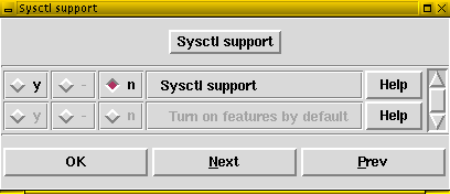Sysctl Support